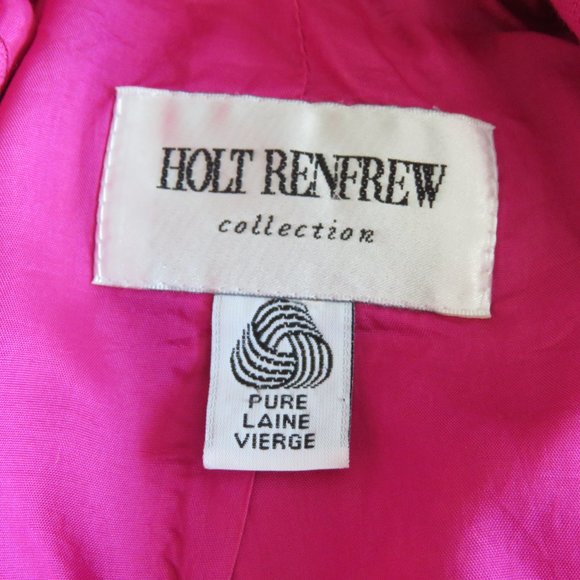 Holt Renfrew Collection Fuschia Wool Blazer - Picture 8 of 9
